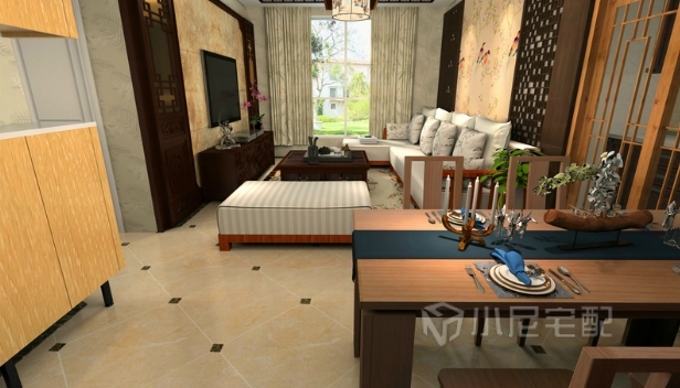 76.6㎡/兩室兩廳一衛(wèi)/中式 76.6㎡/兩室兩廳一衛(wèi)/中式