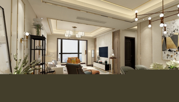 110㎡/三室兩廳兩衛(wèi)/現(xiàn)代