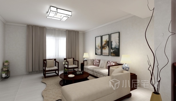 120㎡/三室兩廳一衛(wèi)/中式 120㎡/三室兩廳一衛(wèi)/中式