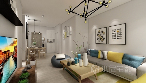 80㎡/兩室一廳一衛(wèi)/現(xiàn)代